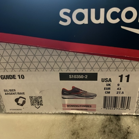 Saucony size 11 Women’s Running Shoes pink and silver Style S10350-2 - Picture 15 of 16